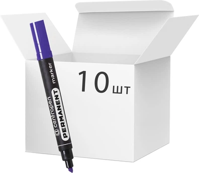Набір перманентних маркерів Centropen Фіолетовий 2.5 мм 10 шт (8595013634660)