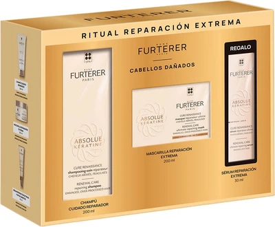 Zestaw do pielęgnacji włosów Rene Furterer Absolue Keratine Ritual Szampon 200 ml + Maska 200 ml + Serum 30 ml (3282779442503)