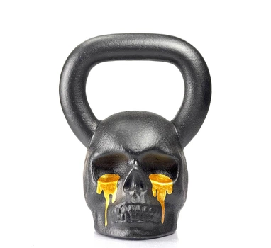 Гиря дизайнерська Body of steel Череп 20 кг золоті сльози