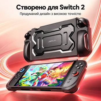 Оригинальный защитный чехол JSAUX PC0118 Battle Armor для Nintendo Switch 2, противоударный Grip кейс с эргономичными ручками