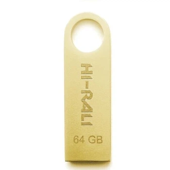 Флеш накопичувач Hi-Rali Shuttle USB 2.0 64GB Gold