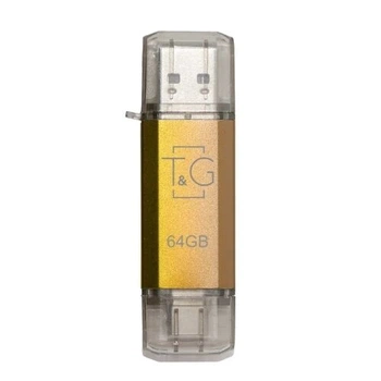 Флеш накопичувач T&G Star TG009TC Type C / USB 2.0 64GB Gold