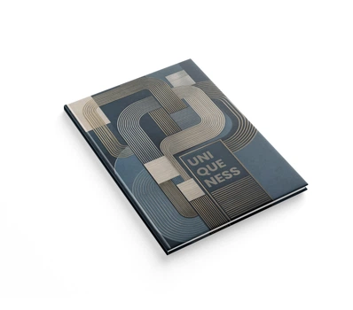 Книга обліку А4 96 арк 1B3608 Діловий стиль, клітинка, офсет, тверда обкладинка АРКУШ (10)