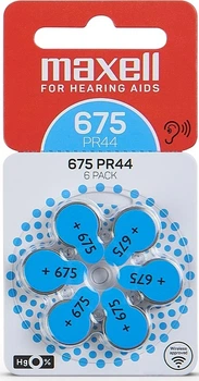 Bateria Maxell PR44 (675) 6BS ZINC AIR (4043752334500)