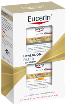 Zestaw do pielęgnacji twarzy Eucerin Hyaluron-Filler + Elasticity Krem Spf 30 na dzień 50 ml + Krem na noc 50 ml (4005800401756)