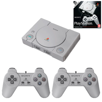 Консоль Sony PlayStation 1 Classic SCPH-1000R 16GB Grey + 20 Встроенных Игр + Коробка Б/У