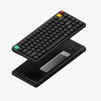 Бездротова механічна клавіатура NuPhy Air75 V3 Nebula Dark, Blush switch, низькопрофільна, 75%, RGB, (2.4G/Bluetooth/USB)
