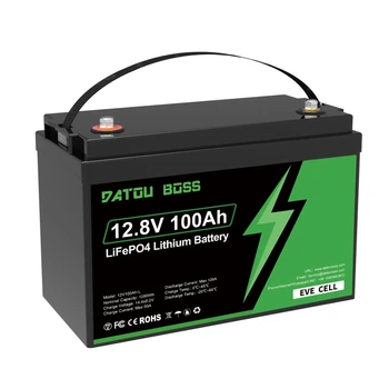 Акумулятор DatouBoss літій-залізо-фосфатний LiFePO4 12,8V 100Ah з BMS комірки EVE