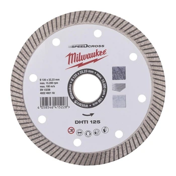 Диск алмазний Speedcross MILWAUKEE DHTI 125, діаметр 125мм (керамічна плитка/чистий різ)