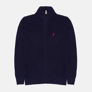 Мужской Вязаный Кардиган на молнии от Polo Ralph Lauren Темно-Синый L
