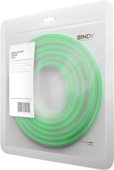 Patchcord Lindy Cat 6 U/UTP (UTP) RJ-45 0.3 m Green (4002888480475)