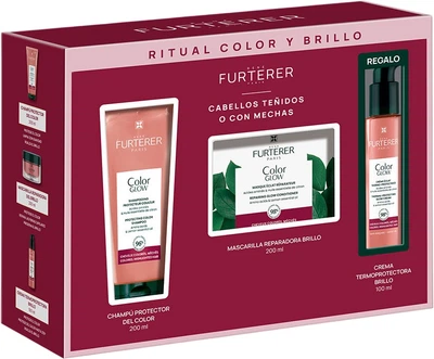 Набір для догляду за волоссям Rene Furterer Color Glow Ritual Шампунь 200 мл + Маска 200 мл + Крем 100 мл (3282779442510)