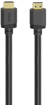 Кабель Hama HDMI - HDMI 1 м Black (4047443546173)