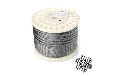 Трос нержавіючий Apro 8мм x 100м (6х19+1x19) DIN 3060 (WR-G8N) (100 шт.)
