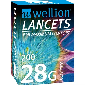Ланцет медицинский безопасный Wellion 28G, 200 шт.