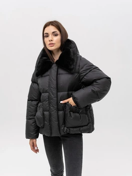 Жіноча зимова куртка МARKUSH 42 чорна (М207)