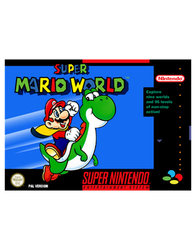 Игра Nintendo SNES Super Mario World Europe Английская Версия Без Мануала Б/У