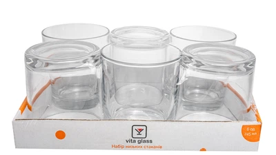 Набор стаканов для виски VitaGlass 245 мл, 6 шт (53008V)