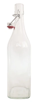 Бутылка EverGlass Homemade квадратная 1л с бугельным замком (12000)