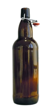 Бутылка Everglass Litva коричневая 1л с металлическим бугельным замком (10021)