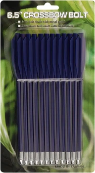 Стрелы Man Kung для пистолетного арбалета 6.5", пластик, 12 шт. (MK-PL-BL)