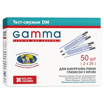 Тест–смужки ТМ GAMMA DM №50