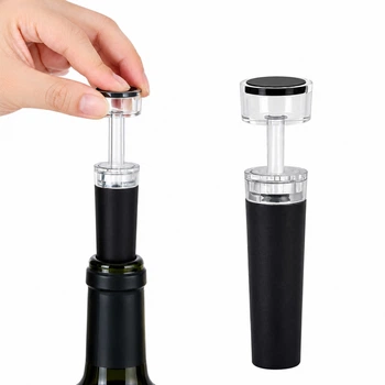 Пробка для пляшок Wine Cork багаторазова із вбудованим вакуумним насосом (239 WL)