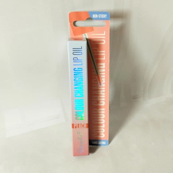 Детский блеск для губ персиковый Bonjolie Colour Changing Lip Oil 3мл.