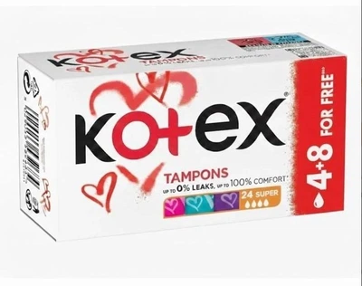 Тампони Kotex Super 16+8 шт