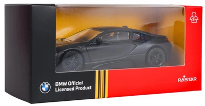 Машинка Rastar BMW i8 1:43 Чорная ZAU.58400.CZ (6930751311039)