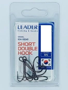 Двійник Leader SHORT DOUBLE № 1/0 (3 hooks)