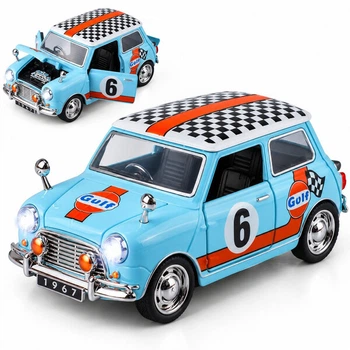 Машинка Mini Cooper игрушка моделька металлическая коллекционная 14 см Голубой (4199019)