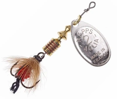 Блешня Mepps Aglia Mouche Silver/Red Fly 4.5г