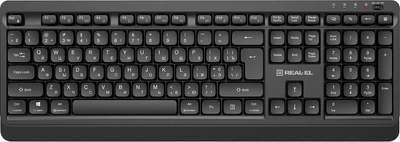 Клавиатура беспроводная REAL-EL RK-760W Wireless Black (EL123100058)