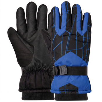 Мужские горнолыжные перчатки для лыж и сноуборда SP-Sport Snow Gloves 7690 размер L Black-Blue