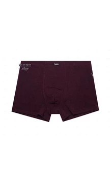 Фиолетовые хлопковые однотонные мужские трусы шорты без рисунка Classic style TASO 5532 ХL