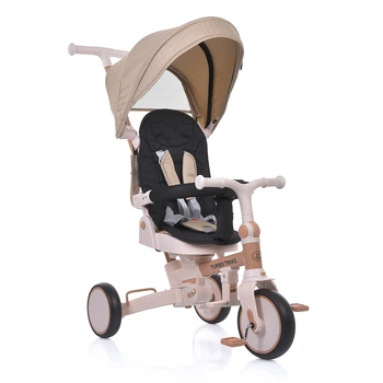 Дитячий триколісний Велосипед 4в1 TURBOTRIKE (MT 1036 W beige) складний, поворотний
