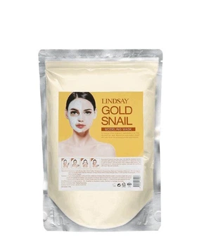 Моделирующая альгинатная маска с золотом и муцином улитки LINDSAY Modeling Pack Gold Snail 240 г (8809568932998)