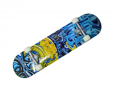 СкейтБорд дерев'яний "Graffiti Blue"