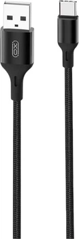 Kabel XO NB143 Braided Data Cable Type-C 2 m Black (6920680870844)