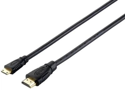 Кабель Equip HDMI A - HDMI C mini 2 м Black (4015867161975)