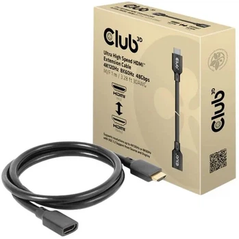 Kabel Club 3D HDMI - HDMI 1 m Black (8719214472665)