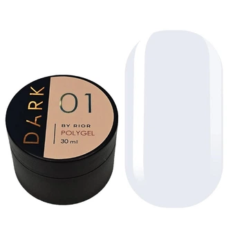 Полигель для наращивания DARK PolyGel № 01 в банке 30 мл