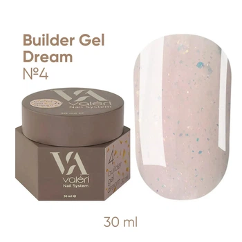 Гель для наращивания Valeri Dream Builder Gel №4 30 мл