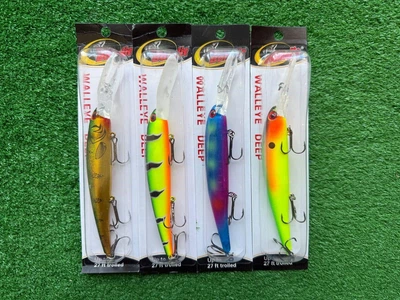 Набор Воблеров для троллинга Bandit Walleye Deep 120mm\17.7g (4шт) (8105-набор 10)