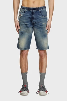Чоловічі сині джинсові шорти 2033 D-KROOLEY-SHORT JOGG CALZONCINI Diesel 28 A12717 068PN