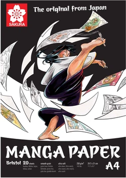 Альбом для малюнка Sakura Manga A4 250 г/м2 20 аркушів (8712079398484)