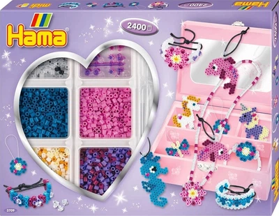 Mozaika termiczna Hama Midi Modna biżuteria Morze ze skrzynką (HM-3709) (28178037093)