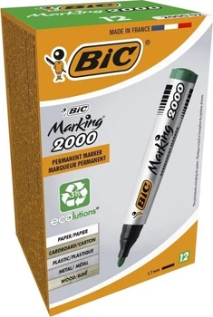 Zestaw markerów permanentnych Bic 2000 ECO 1.7 mm 12 szt Zielonych (8209123) (3086122000026)