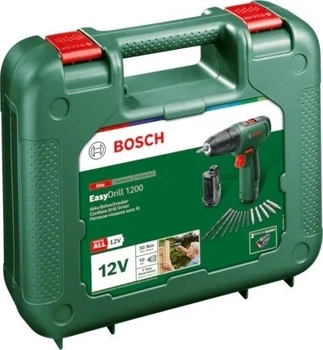 Акумуляторний дриль-шуруповерт Bosch EasyDrill 1200 2 акумулятори 1.5 А зарядний пристрій (4053423226096)